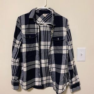 JCREW flannel button down women’s shirt